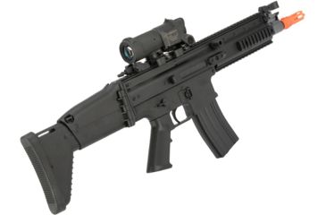 Image of FN Herstal Licensed SCAR-L Airsoft AEG Rifle, Polymer Body, Black, Large, 200961
