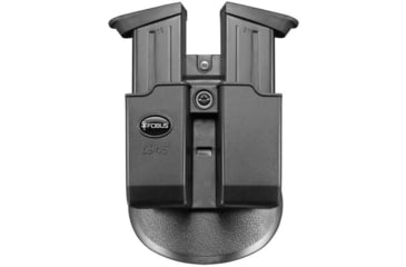 Image of Fobus Double Pistol Magazine Pouch, Single-Stack, .45 Caliber, Black, 6945