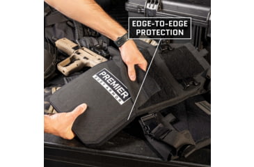 Image of Fortis Manufacturing GT/RF2 Level III+ Armor Plate, Multi-Curve, 10x12in, Black, FOR-9503