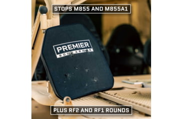 Image of Fortis Manufacturing GT/RF2 Level III+ Armor Plate, Multi-Curve, 10x12in, Black, FOR-9503
