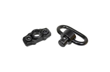 Image of Fortis Manufacturing Quick Detach Sling Mount w/QD Swivel, M-LOK, Black QD-ALUM-ML-SWIVEL
