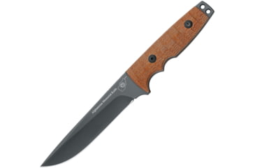 Image of Fox Afghanistan Memorial Knife, 6 gray DLC coated Bohler N690 stainless blade, Tan micarta handle, 02FXAMK279