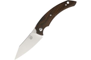 Image of Fox Dragontac Piemontes Folder Folding Knife,3in,N690Co Steel,Standard Edge,Satin,Brown,Ziricote Wood Handle FOX518ZW