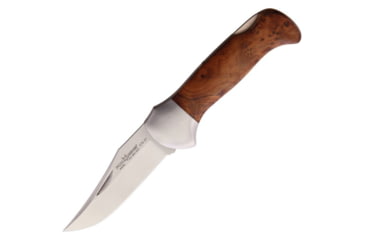 Image of Fox Forest Radica Lockback Burl Folding Knife, 3.75" satin finish Bohler N690 stainless blade, Burl wood handle, 01FX267