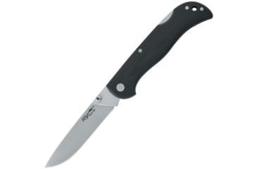 Image of Fox Model 500 Lockback Folding Knife, 3.25in SS Blade, Black G10 Handle, Thumb Stud, Pocket Clip, Black, 01FX717