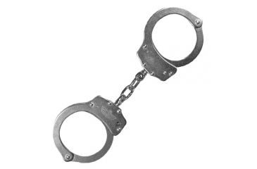 Image of Fox Outdoor UZI Double-Lock Plated Steel Handcuffs, Silver, 39-35