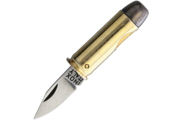 Image of Fox Pallottola 44Mag Bullet Folder Folding Knife, 1.13 satin finish 420C stainless blade, Gold anodized aluminum handle, 01FX186