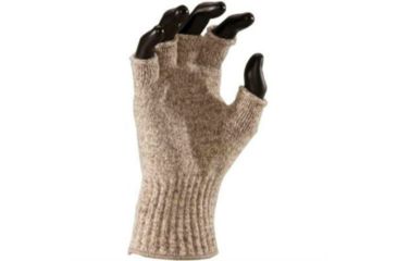 Image of Fox River Mid-Weight Fingerless Glove, Large, Brown Tweed, Brown Tweed, Large, 85% Wool, 15% Nylon, 2% Spande, 1 Year Manufacturer Warranty, FOX-9491-06120-L