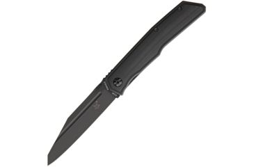 Image of Fox Terzoula Linerlock Black G10 Folding Knife,3.5in,Tanto,Black,G10 Handle FOX515