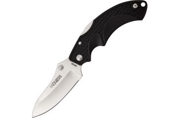 Image of Fox USA Forza Folding Knife,4.625in closed,Stainless Sheepsfoot Blade,Textured Black Frn Handle FOXFRZSPBK