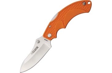 Image of Fox USA Forza Folding Knife,4.625in closed,Stainless Sheepsfoot Blade,Textured Orange Frn Handle FOXFRZSPOR
