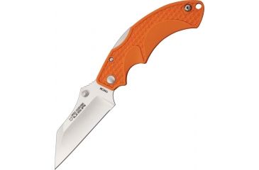 Image of Fox USA Drago Folding Knife,4.625in closed,Wharncliff Blade,Textured Orange Frn Handle FOXDRGWCOR