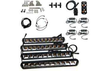 Image of FoxPro Mudcutter Kit Bow Fishing LED Lights, 12V DCOnly Battery, 2000K - 6000K Range, White/Amber, 4-Pack, MUDCT4KIT