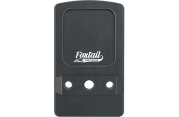Image of Foxtail Precision Optics mounting adapter for non-MOS Glock, Holosun 507k, Shield RMSc, , replaces rear sight, Black, 100-014