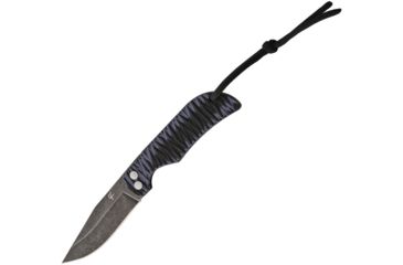 Image of Fred Perrin Folding Neck Knife Grey Folding Knife,2.75in,440C Steel,Clip Point,Grey,G10 Handle FRDPBG10G
