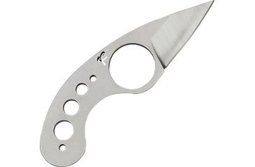 Image of Fred Perrin La Griffe Fixed Blade Knife, 1.625in, Drop Point, Drilled Hole Design Handle FRDG