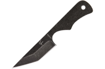Image of Fred Perrin Le Tanto Knife, 2.25 black stonewash finish 440C stainless tanto , One-piece construction, FP1902