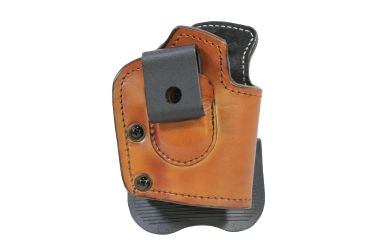 Image of Front Line In/Out/Rt/Lft LthrHlstrSuede SigP229Brwn QUAD43C-BR