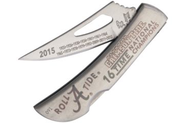 Image of Frost Alabama Lockback Folding Knife,2.25in,Stainless Steel,Standard Edge,Satin,Stainless Handle FAL15483SS