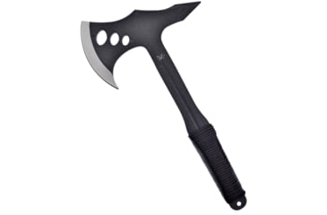 Image of Frost Axe Black Cord Wrap, 7 two-tone finish stainless axe head with 4.25 c, Black rough painted finish stainless handle with b, TX-61B