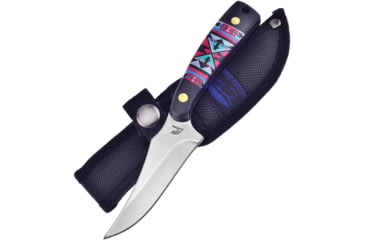 Image of Frost Aztec Skinner Black Knife, 3 satin finish stainless skinner blade, Black synthetic handle, OC-534AB