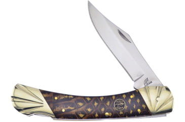 Image of Frost Bear Claw Lockback Snake Skin Ocoee River Folding Knife, Cobra skin pattern resin handle, OC-549CSS