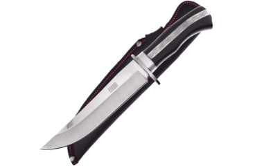 Image of Frost Bowie Knife, 7 satin finish 3Cr13 stainless clip point blade, Black pakkawood handle with stainless inlay, SHP-006