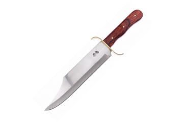Image of Frost Bowie Pakkawood Knife, 10 satin finish stainless clip point blade, Brown pakkawood handle, CSA-04PW