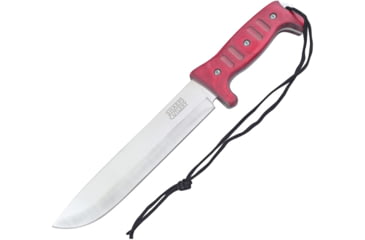 Image of Frost Bowie Red Pakkawood Knife, 9 satin finish stainless blade, Red pakkawood handle, SHP-141RBW