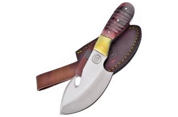 Image of Frost Chipaway Montana Fixed Blade Knife, 4in, Stainless Steel, Standard Edge, Satin, Brown, Bone Handle FCW2210