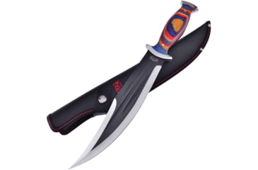 Image of Frost Two-Tone Fixed Blade Knife, 15.25in Overall, 10in, Two-Tone 3Cr13 Clip Point Blade, Frostwood Handle, Nylon Sheath, FC-300FW