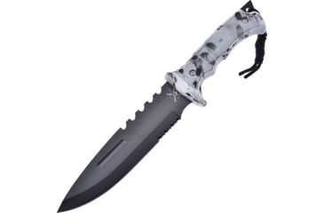 Image of Frost Fixed Blade Skull Camo Fixed Blade Knife, 7in, Sawback, Handle FTX4668WSC