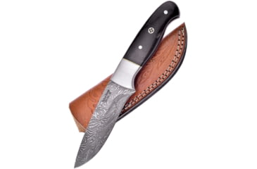 Image of Frost Hunter Knife, 4 Damascus steel blade, Horn handle, VFD-44BH