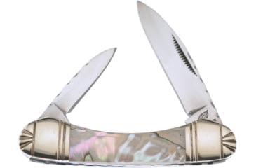 Image of Frost Little Canoe Ocoee River Folding Knife, Abalone handle, OC-161AB