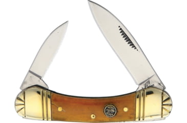 Image of Frost Little Canoe Ocoee River Folding Knife, Ox horn handle, OC-161OX