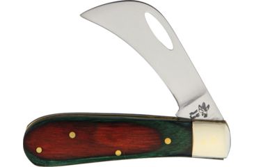 Image of Frost Little Hawkbill Frostwood Folding Knife,Stainless Steel,Standard Edge,Mirror Polish,Frostwood Handle F14478FW