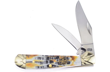 Image of Frost Locking Copperhead Mojave Folding Knife, Mirror SS Clip And Pen Blades, Mojave Bone Handle, MB-104MB