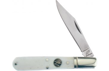 Image of Frost Ocoee Barlow White Folding Knife,Stainless Clip Blade, White Smooth Bone Handle FOC589WSB