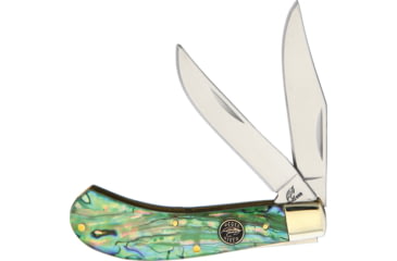 Image of Frost Saddlehorn Abalone Ocoee River Folding Knife, Abalone handle, OC-528AB