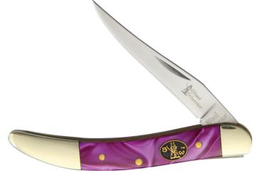 Image of Frost Small Toothpick Grape Folding Knife,Stainless Steel,Long Clip,Grape Ape,Celluloid Handle FSW109GA