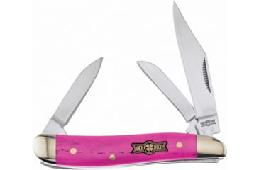 Image of Frost Swayback Uncle Lucky Folding Knife, Pink smooth bone handle, UL-195PKSB/3