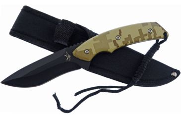 Image of Frost Tac Xtreme Fixed Blade Knife, 9in, 4in, Black, Green Digital Camo, Composition Handle FTX022DGC