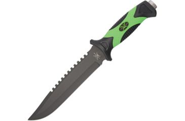 Image of Frost Tac Xtreme Zombie Fixed Blade Knife, 7.5in, Drop Point, Black, Composition Handle FTX053GRB