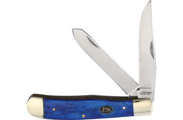 Image of Frost Trapper Folding Knife, Blue smooth bone handle, BKH-108BLSB