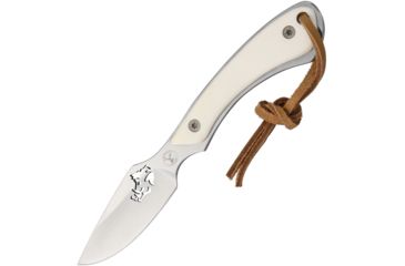 Image of Frost Whitetail The Tusk Skinner Fixed Blade Knife, 2.75in, White, Smooth Bone Handle FWT443WSB