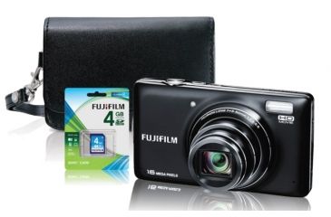 Image of Fuji FinePix T400 10x Digital Camera - Bundle with Case, Batteries, 4GB Card