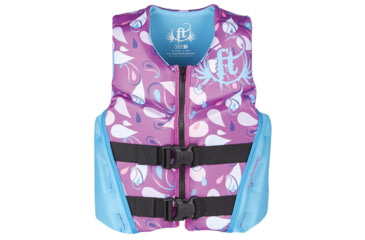 Image of Full Throttle Hinged Rapid-Dry Flex-Back Vest - Purple, Youth, 142500-600-002-19