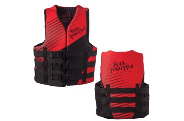 Image of Full Throttle Rapid Dry PFD - Adult 2XL/4XL - Red/Black 50546