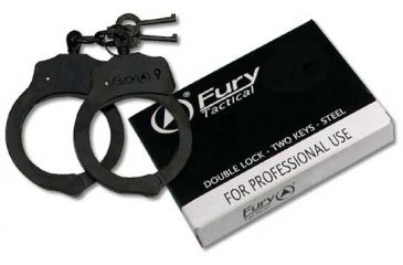 Image of Fury Professional DoubleLock Handcuff, Black Gun Metal Plated FP15912