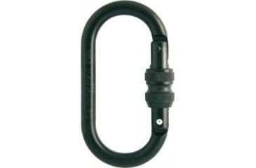 Image of Fusion Ovatti Steel Oval Carabiner, Black 101941